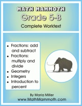 cover for Math Mammoth Grade 5-B Complete Worktext