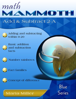 Math Mammoth Add Subtract 2-A math book cover