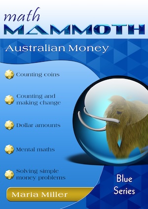 Math Mammoth Australian Money workbook cover
