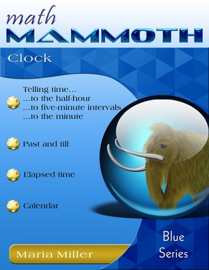 Math Mammoth Clock workbook cover