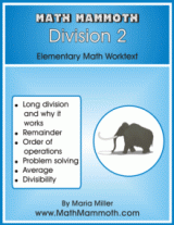 Math Mammoth Division 2 math book cover