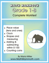 cover for Math Mammoth Grade 1-B Complete Worktext