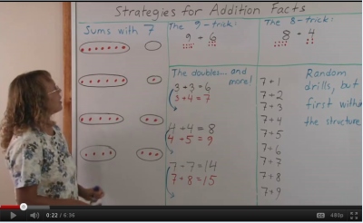 Strategies for Addition Facts video