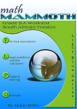 cover for Math Mammoth Grade 5-A Complete Worktext, South African version