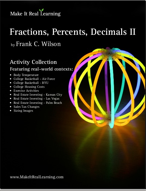 fractions decimals percentages