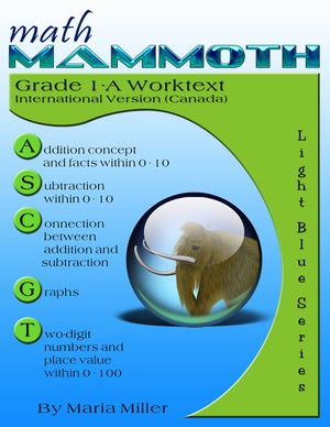 cover for Math Mammoth Grade 1-A Complete Worktext