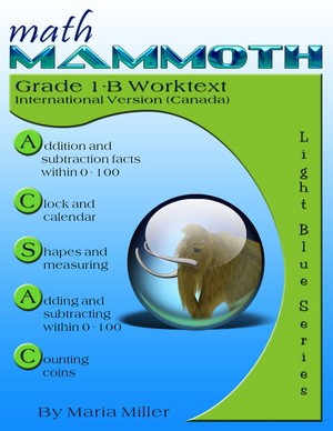 cover for Math Mammoth Grade 1-B Complete Worktext