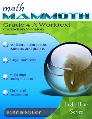cover for Math Mammoth Grade 4-A Complete Worktext