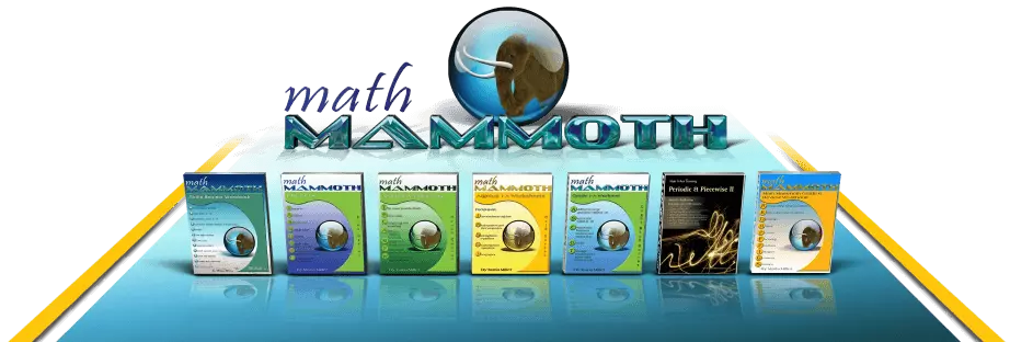 Math Mammoth book covers