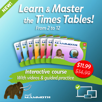 Learn and master the times tables - banner