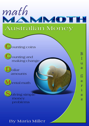 Math Mammoth Australian Money workbook cover