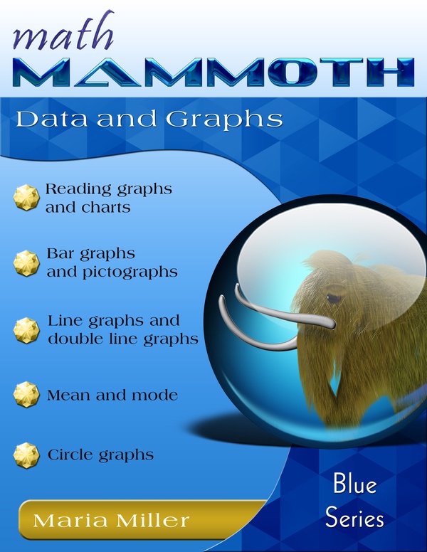 Math Mammoth Data and Graphs book cover