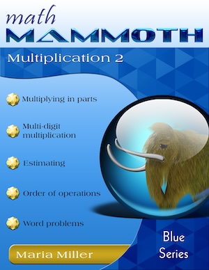 Math Mammoth Multiplication 2 math book cover