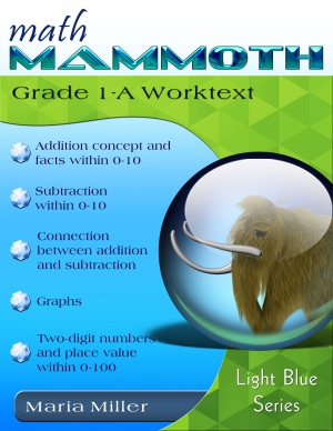 cover for Math Mammoth Grade 1-A Complete Worktext