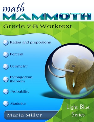 cover for Math Mammoth Grade 7-B Complete Worktext