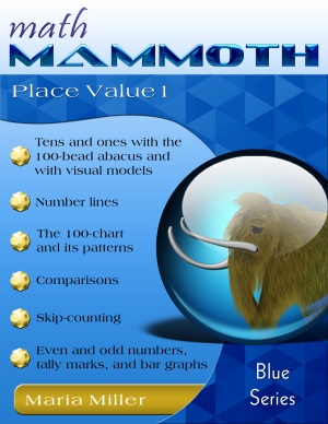 Math Mammoth Place Value 1 math book cover