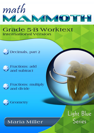 cover for Math Mammoth Grade 5-B Complete Worktext