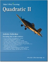Make It Real Learning Quadratic Functions II workbook
