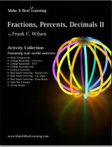 Make It Real Learning Fractions, Decimals, Percents II workbook