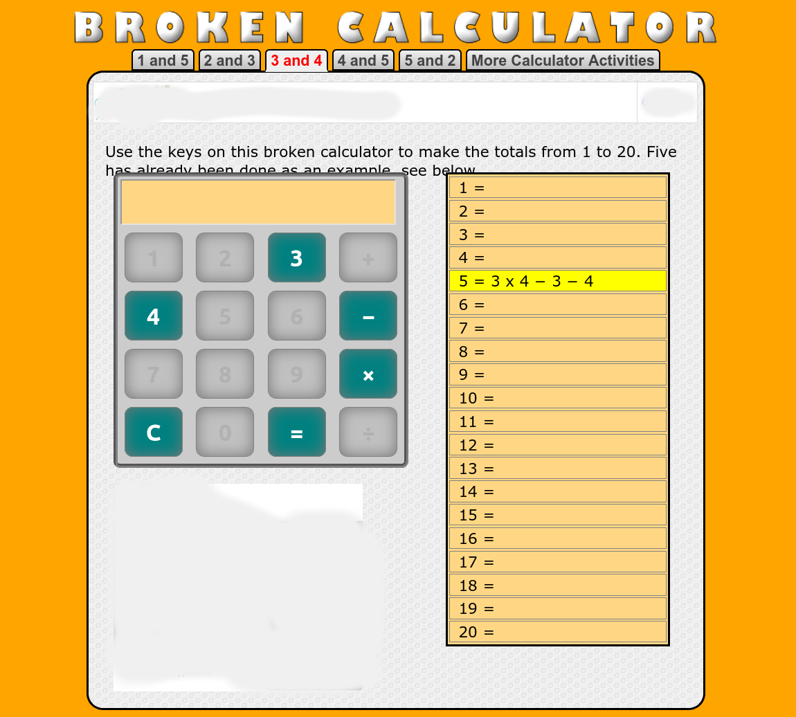 broken calculator game