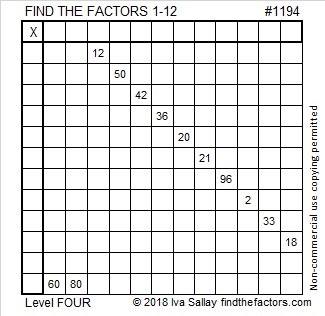 Find factors puzzle 2