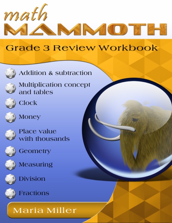 cover for Math Mammoth Grade 3 Review Workbook