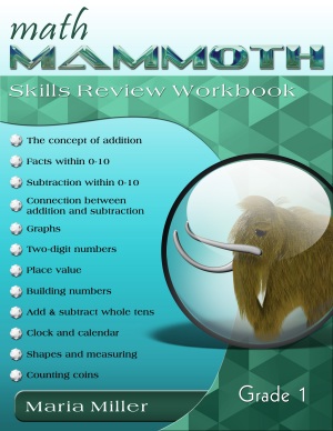 Math Mammoth Grade 1 Skills Review Workbook