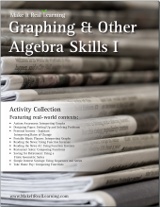 Make It Real Learning MIRL Graphing and Other Algebra Skills 1 workbook