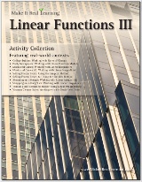 Make It Real Learning Linear Functions 3 workbook