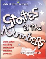 Make It Real Learning States by the Numbers workbook bundle